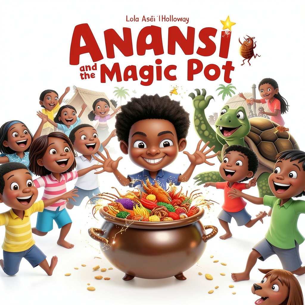 Installing African Folk Tales for Kids: Bilingual Kindle Edition on a wooden desk