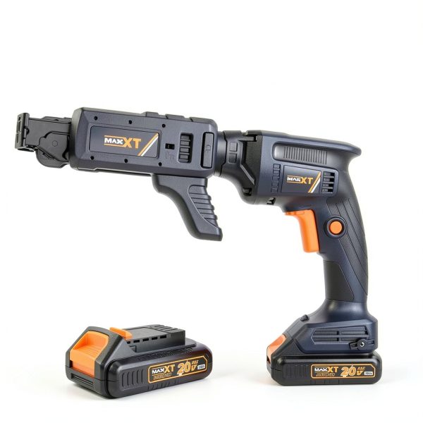 20V Drywall Screw Gun Brushless, MAXXT Cordless Lithium-Ion Brushless Self Feeding Drywall Screwdriver Autofeed 5000RPM with Collated Drywall Attachment（Included 2.0Ah Battery and Charger）-6