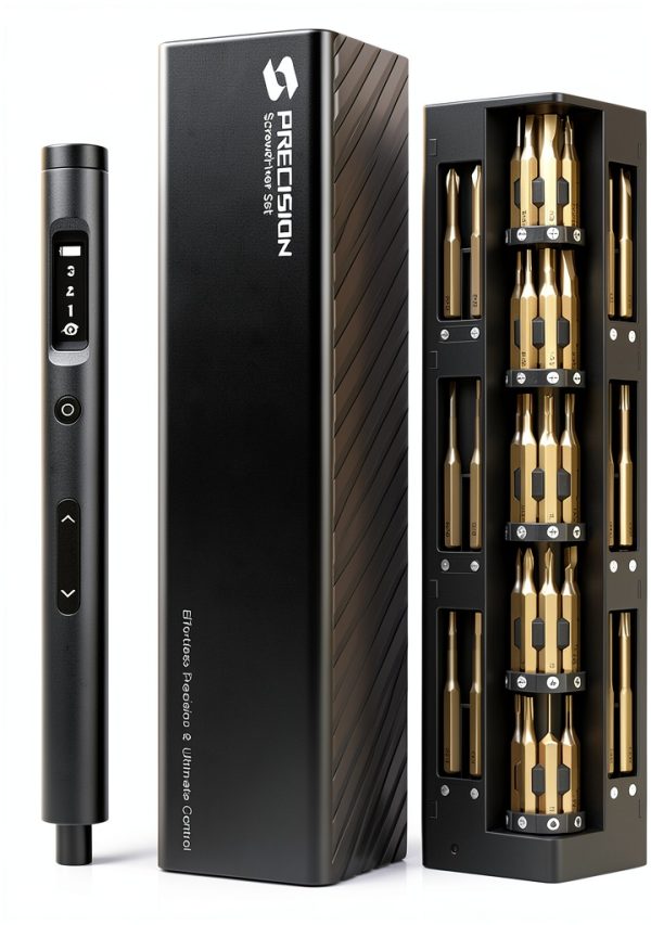 Mini Electric Screwdriver SUFICY 57-in-1 Magnetic Set with LED Light-0