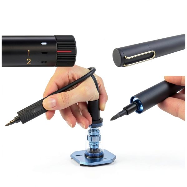 Mini Electric Screwdriver, Precision Screwdriver Set with 24 Magnetic Bits Rechargeable Magnetic Small Set for PC Building Electronic Phone Camera Laptop Watch Camera Repair Kit-2