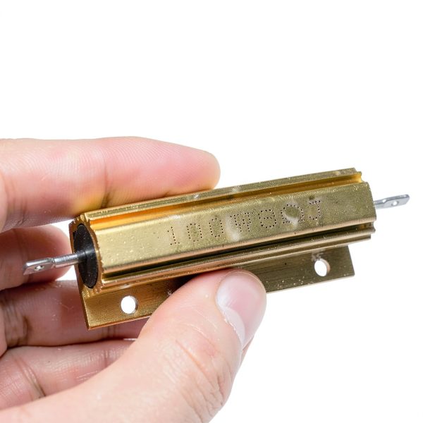 BokWin 5 Pcs 100W 8Ohm 5% Wirewound Aluminum Shell Gold Load Equalizing Resistors for Ring Doorbell, Car Light, Audio, Elevator-3