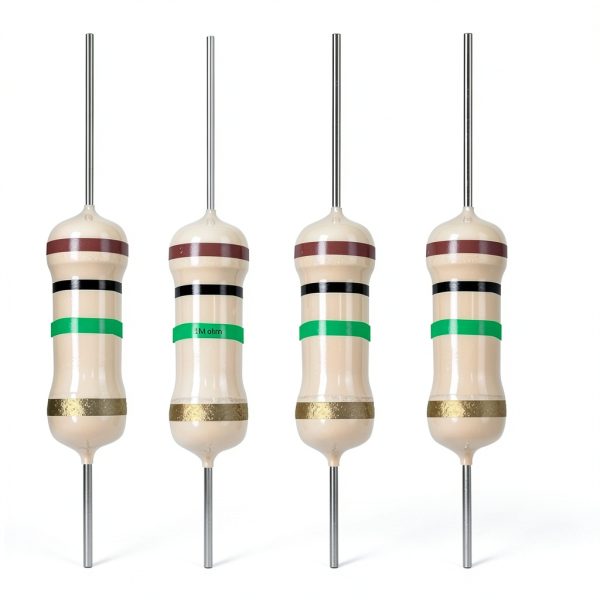 1M Ohm Carbon Film Single Fixed Resistor 1/4 W (0.25 Watts) 5% Tolerance, (1M R, 1M ohm, 1M Ω) Resistor (10 Pack)-0